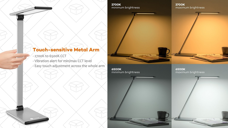 TaoTronics LED Desk Lamp, $30 with code CC3OTE2X
